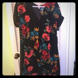 NWT A New Day Floral Dress (black)- Sz XL
